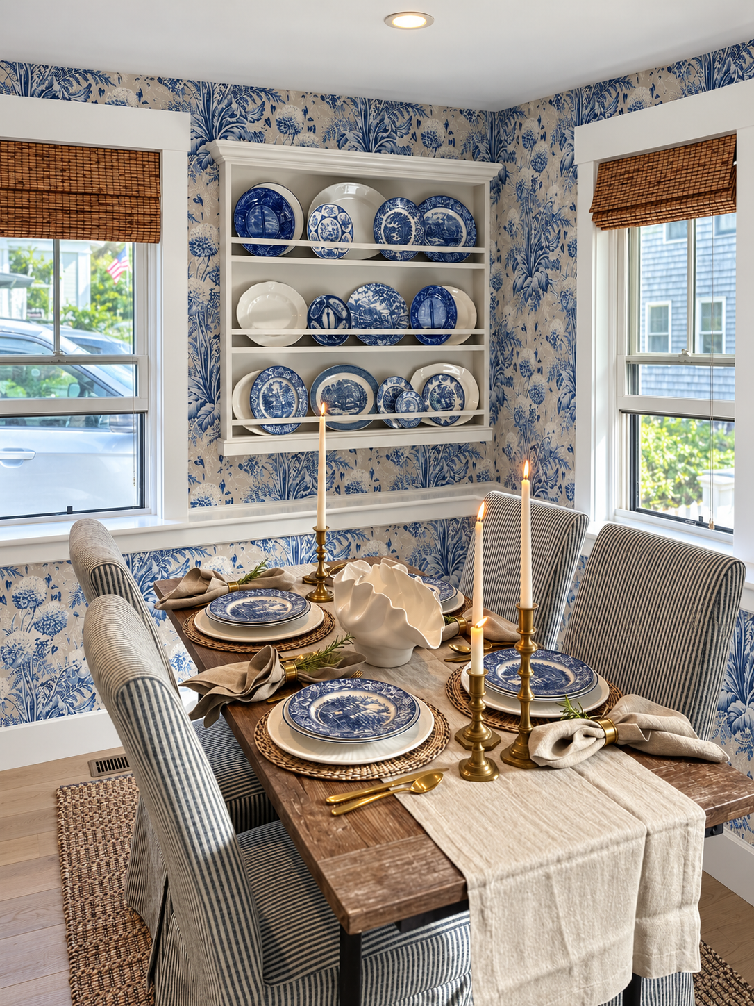 Open-plan living, dining, and kitchen area at The Conant
